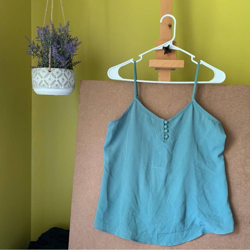 Pink Rose Teal Camisole Top